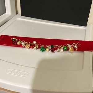 Holiday lane bell bow charm bracelet